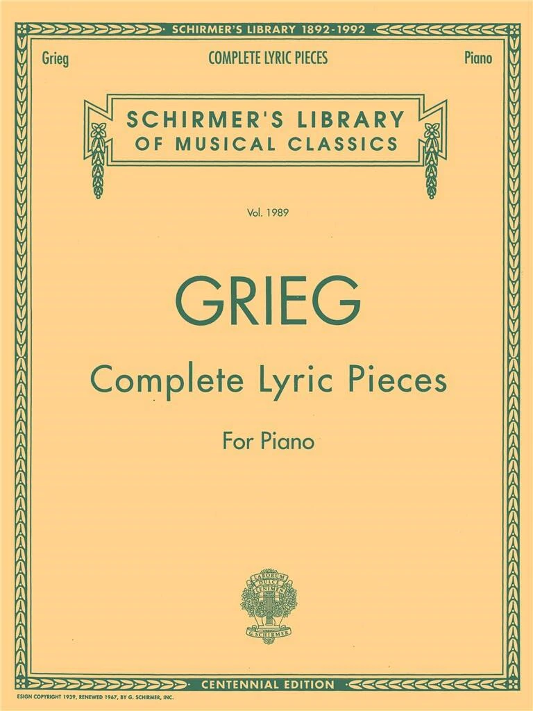 Grieg - COMPLETE LYRIC PIECES FOR PIANO